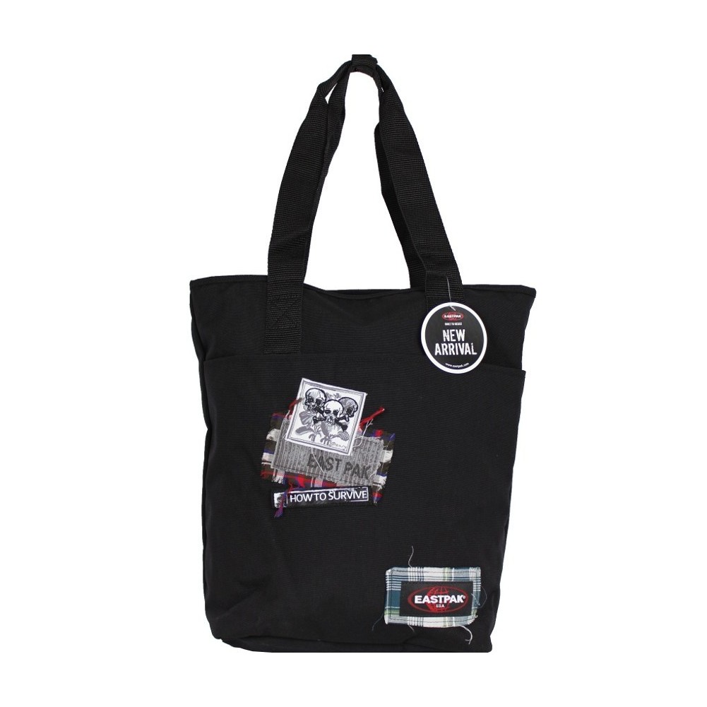 Sac cabas noir tête de mort Eastpak k588 Shopper 844 Skull Patches EASTPAK - 1