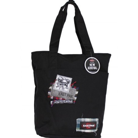Sac cabas noir tête de mort Eastpak k588 Shopper 844 Skull Patches EASTPAK - 1