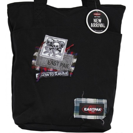 Sac cabas noir tête de mort Eastpak k588 Shopper 844 Skull Patches EASTPAK - 2