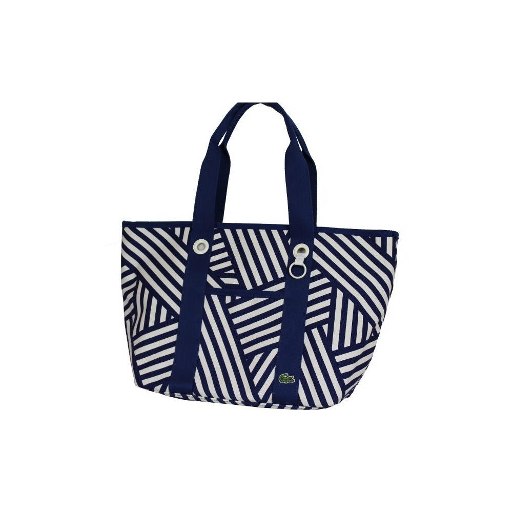 Sac épaule trapèze Lacoste bleu marine N87 LACOSTE - 1