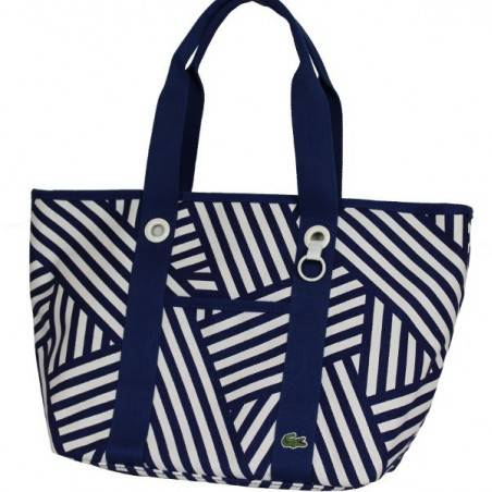 Sac épaule trapèze Lacoste bleu marine N87 LACOSTE - 1