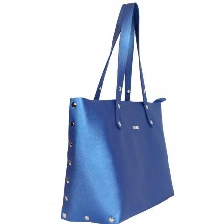 Sac cabas Texier fabrication France Studbags 26109 bleu TEXIER - 3