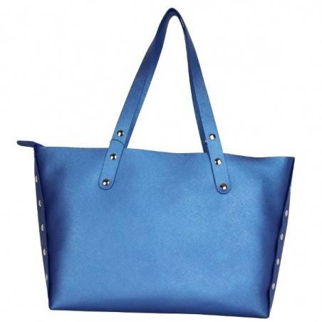 Sac cabas Texier fabrication France Studbags 26109 bleu TEXIER - 2