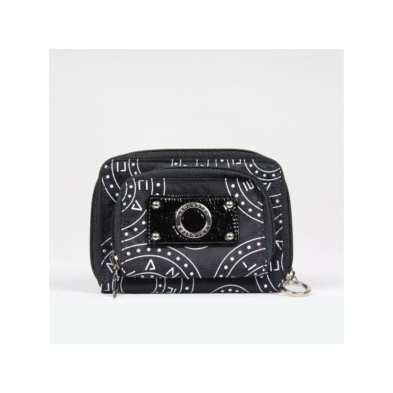 Porte monnaie à zip toile bicolore motif gros rond Lancaster 102-01 LANCASTER - 1 Porte monnaie à zip toile bicolore motif gros rond Lancaster 102-01 LANCASTER - 1