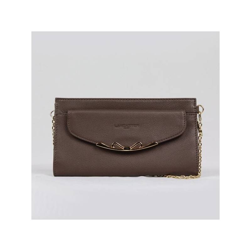 Petit sac bandoulière chaîne cuir Lancaster 172-10 LANCASTER - 9 Petit sac bandoulière chaîne cuir Lancaster 172-10 LANCASTER - 9