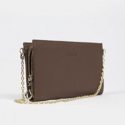 Petit sac bandoulière chaîne cuir Lancaster 172-10 LANCASTER - 10 Petit sac bandoulière chaîne cuir Lancaster 172-10 LANCASTER - 10