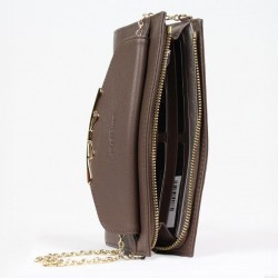Petit sac bandoulière chaîne cuir Lancaster 172-10 LANCASTER - 11 Petit sac bandoulière chaîne cuir Lancaster 172-10 LANCASTER - 11