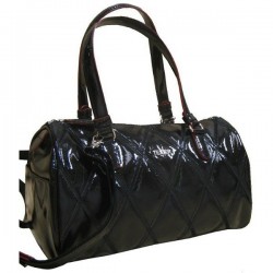 Sac à main bowling vernis noir de marque Texier France 23615 Ophélie TEXIER - 1 Sac à main bowling vernis noir de marque Texier France 23615 Ophélie TEXIER - 1