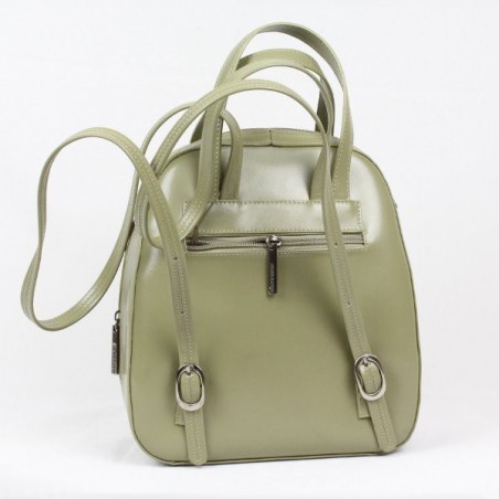 Sac au dos cuir vert Arthur et Aston 9848 ARTHUR & ASTON - 4