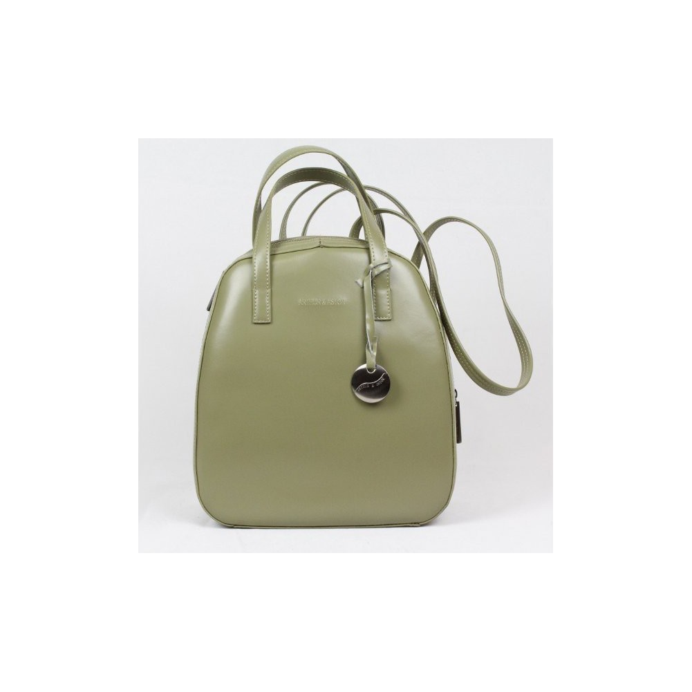 Sac au dos cuir vert Arthur et Aston 9848 ARTHUR & ASTON - 3