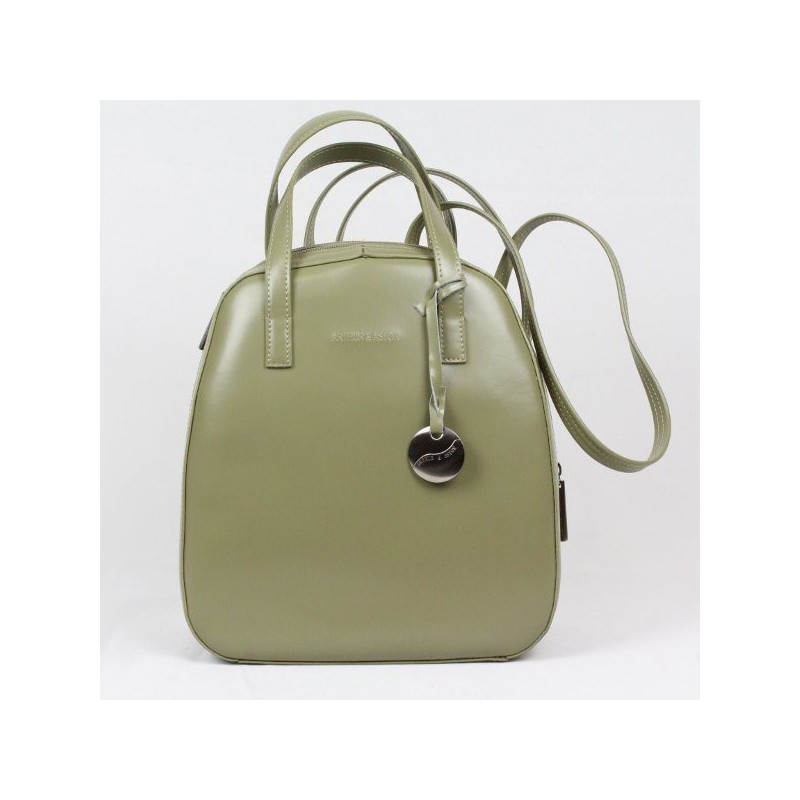 Sac au dos cuir vert Arthur et Aston 9848 ARTHUR & ASTON - 3