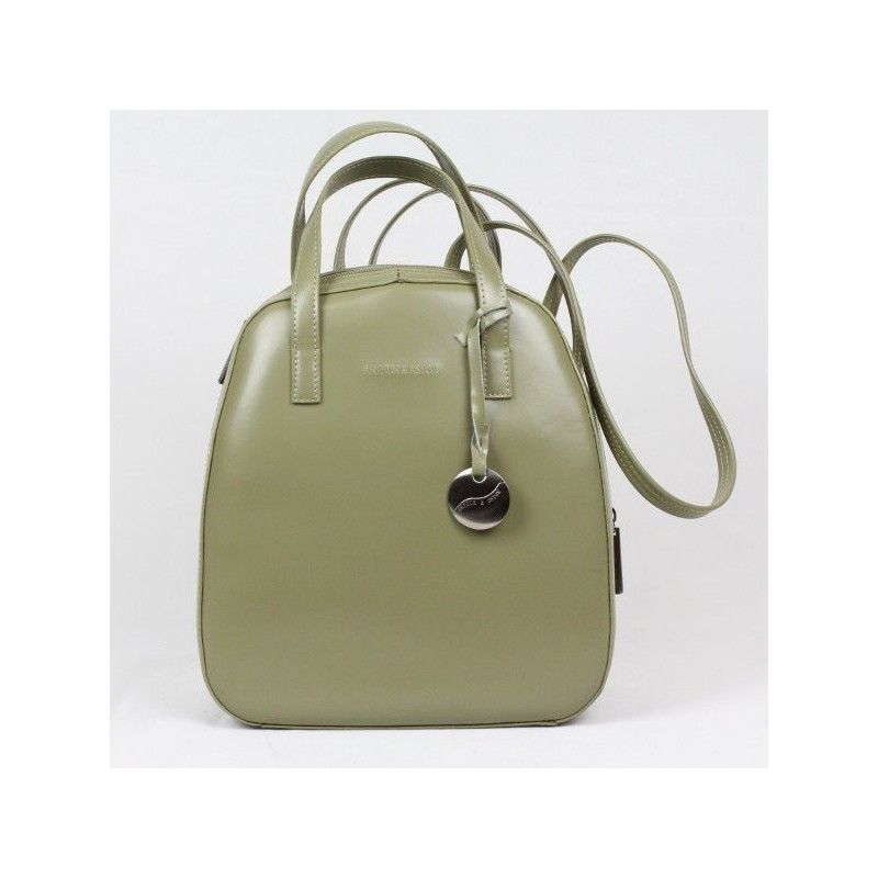 Sac au dos cuir vert Arthur et Aston 9848 ARTHUR & ASTON - 3 Sac au dos cuir vert Arthur et Aston 9848 ARTHUR & ASTON - 3
