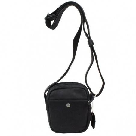 Pochette cuir d'aspect vieilli Wylson noir W8144-6  WYLSON - 5