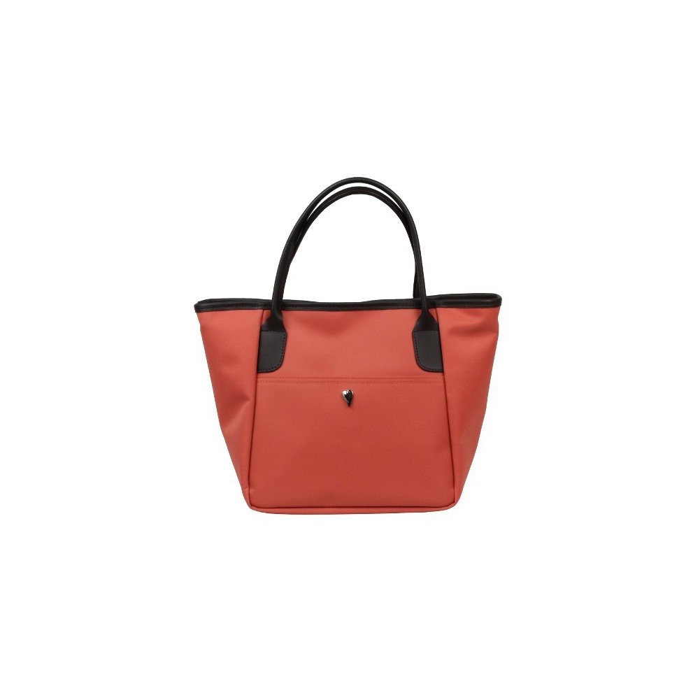 Sac à main Lancaster microfibre et cuir fabriquer en France 401-01 pêche biscuit LANCASTER - 1