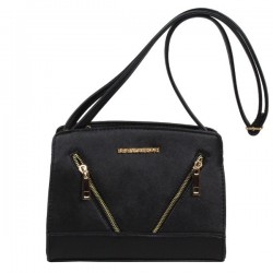 Sac bandoulière Saffiano déco zip 20271 A DÉCOUVRIR ! - 1