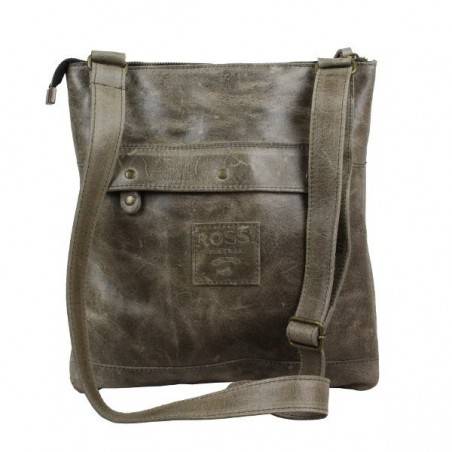 Sac bandoulière fermeture cuir vieillie Bruno Rossi S2 Bruno Rossi - 10