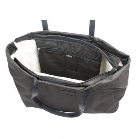 Sac cabas trapèze damier noir 101039 Patrick Blanc PATRICK BLANC - 2
