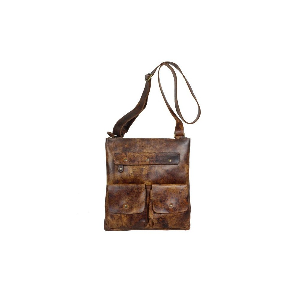 Sac bandoulière zip cuir vieilli Bruno Rossi S2 Bruno Rossi - 1