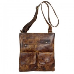 Sac bandoulière zip cuir vieilli Bruno Rossi S2 Bruno Rossi - 1