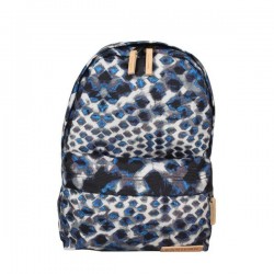 Petit sac à dos Eastpak EK12A 43K Blue toile cuir motif EASTPAK - 1 Petit sac à dos Eastpak EK12A 43K Blue toile cuir motif EASTPAK - 1