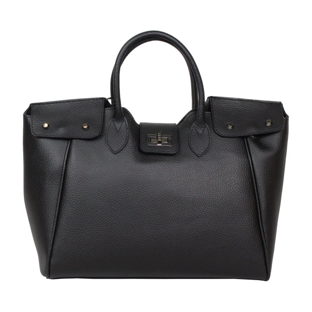 Sac à main cabas cuir fabriqué en Italie 8101NG A DÉCOUVRIR ! - 5