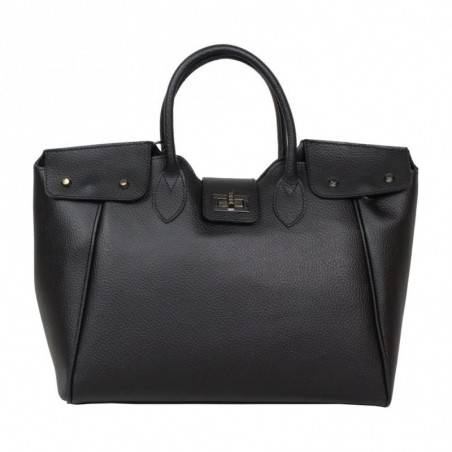 Sac à main cabas cuir fabriqué en Italie 8101NG A DÉCOUVRIR ! - 5