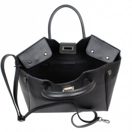 Sac à main cabas cuir fabriqué en Italie 8101NG A DÉCOUVRIR ! - 6