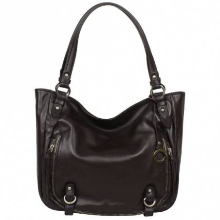 Sac en cuir souple Patrick Blanc forme petit cabas 100119 PATRICK BLANC - 13