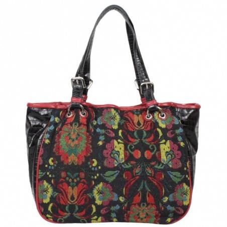 Sac cabas Patrick Blanc imprimé multicolore toile 524040 PATRICK BLANC - 8