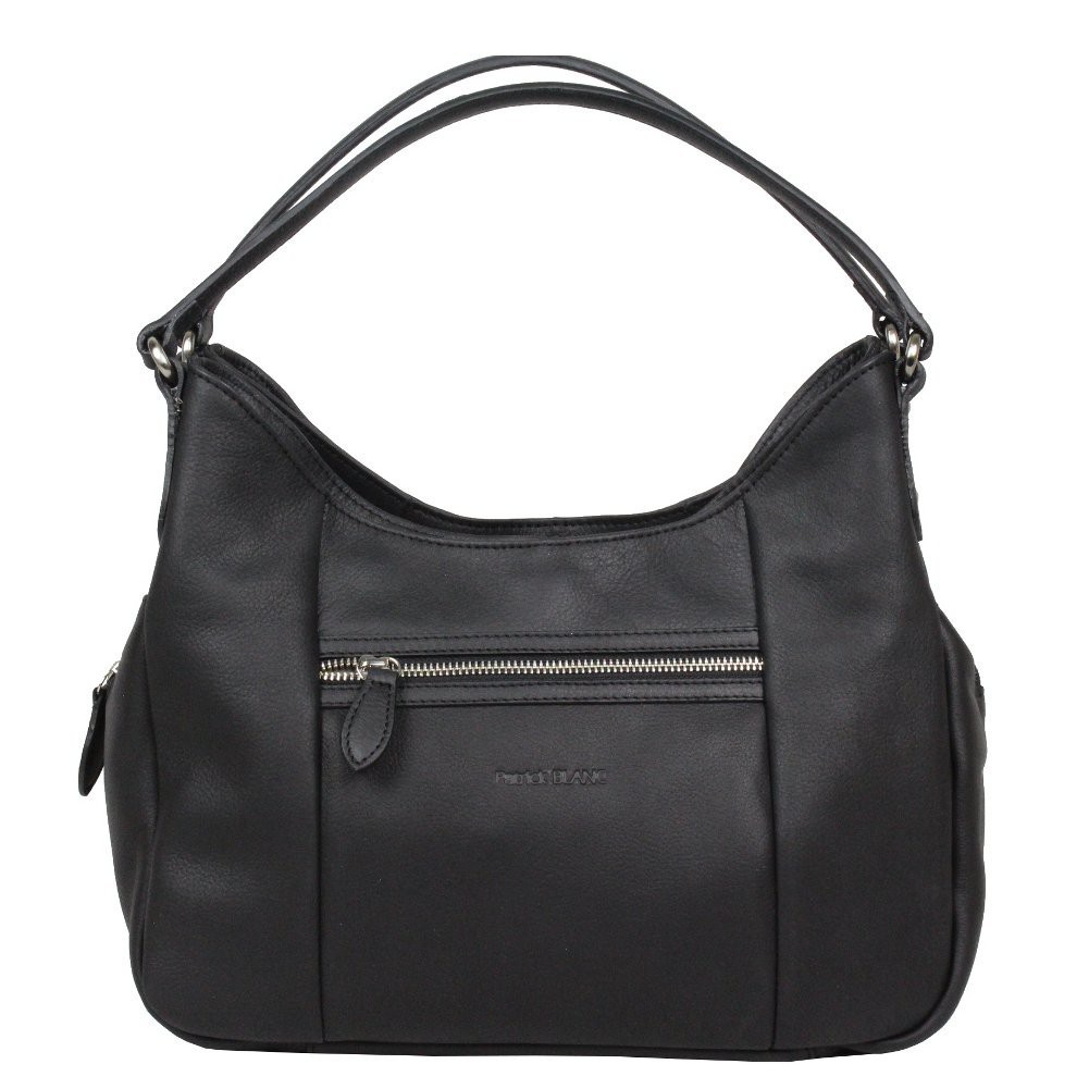 Sac épaule cuir Patrick Blanc 109038 Noir PATRICK BLANC - 1