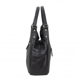 Sac épaule cuir Patrick Blanc 109038 Noir PATRICK BLANC - 3