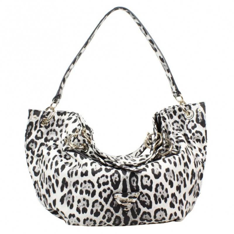 Sac forme demi lune Guess Dylan Snow motif Leopard GUESS - 1 Sac forme demi lune Guess Dylan Snow motif Leopard GUESS - 1