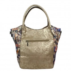 Sac à main imprimé fleuri métallisé 2977L Eternel - 3