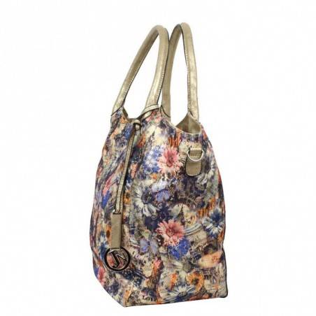 Sac à main motif imprimé floral métallisé 2977L Eternel - 2