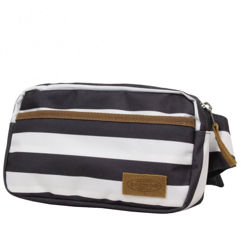 Pochette ceinture banane blanc noir Eastpak EK60B Whit 43L Distinct Stripe EASTPAK - 1 Pochette ceinture banane blanc noir Eastpak EK60B Whit 43L Distinct Stripe EASTPAK - 1
