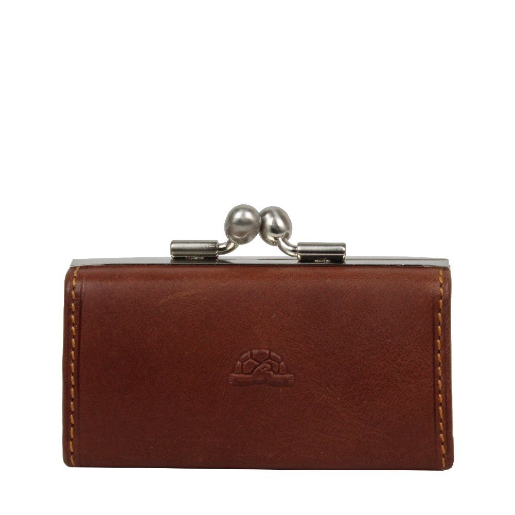 Petit porte monnaie fermoir femme cuir végétal vintage Tony Perotti V352 Tony PEROTTI - 5