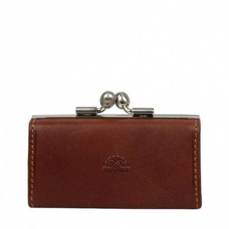 Petit porte monnaie fermoir femme cuir végétal vintage Tony Perotti V352 Tony PEROTTI - 5