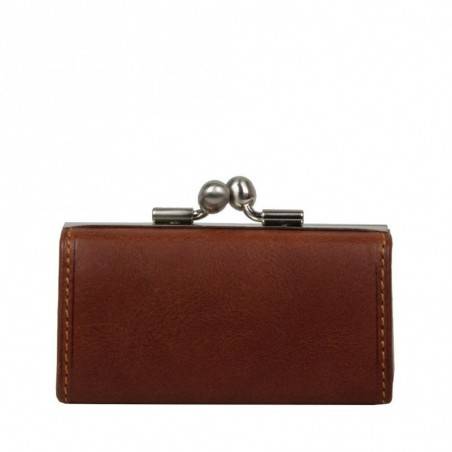 Petit porte monnaie fermoir femme cuir végétal vintage Tony Perotti V352 Tony PEROTTI - 9