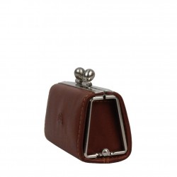Petit porte monnaie fermoir femme cuir végétal vintage Tony Perotti V352 Tony PEROTTI - 8