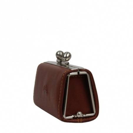 Petit porte monnaie fermoir femme cuir végétal vintage Tony Perotti V352 Tony PEROTTI - 8