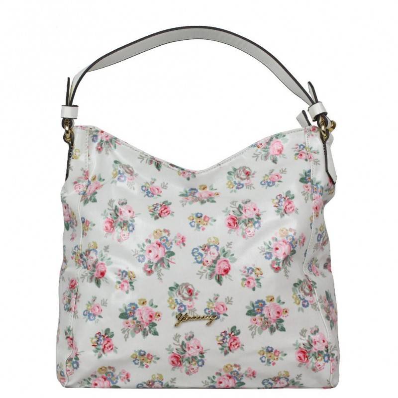 Sac seau verni fantaisie motif floral Gusc1 4K058 A DÉCOUVRIR ! - 1