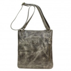 Sac bandoulière fermeture ultra plat cuir vieilli Bruno Rossi S 51 G Bruno Rossi - 2