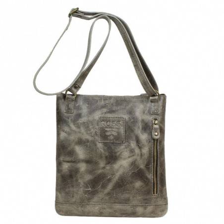 Sac bandoulière fermeture ultra plat cuir vieilli Bruno Rossi S 51 G Bruno Rossi - 2