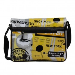Sac bandoulière Patrick Blanc imprimé multicolore Taxi New Yorkais 504054 Central Park PATRICK BLANC - 2