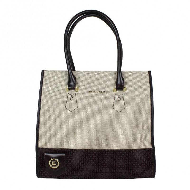 Sac à main seau semi rigide toile Ted Lapidus Cannes TLTQ TED LAPIDUS - 1 Sac à main seau semi rigide toile Ted Lapidus Cannes TLTQ TED LAPIDUS - 1
