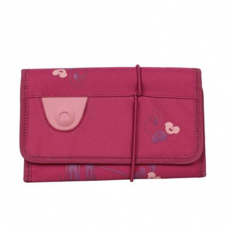 Trousse Delsey toile aménagé 0344174 09 fleurs japonaises plumier plat  DELSEY - 1