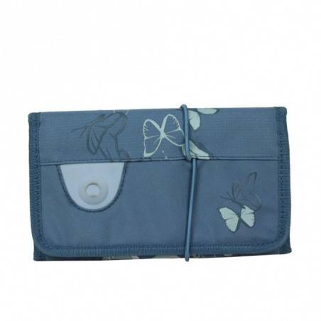 Trousse Delsey toile aménagé 0344174 12 papillon plumier plat  DELSEY - 1