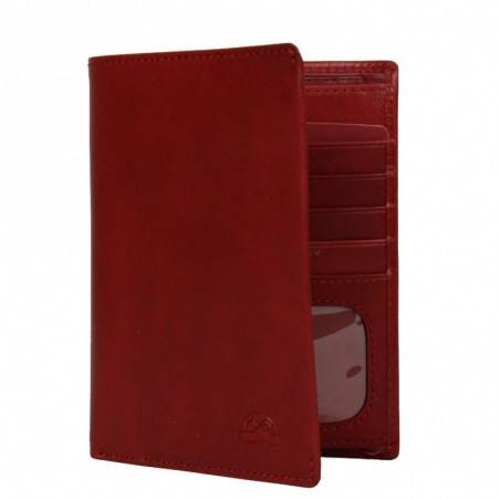Petit portefeuille porte monnaie et porte cartes cuir vintage Tony Perotti Tony PEROTTI - 1