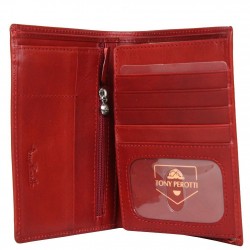 Petit portefeuille porte monnaie et porte cartes cuir vintage Tony Perotti Tony PEROTTI - 2