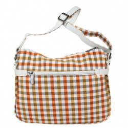 Sac bandoulière Patrick Blanc damier vichy sur fond blanc 511027 PATRICK BLANC - 2